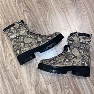Dolce Vita snakeskin booties